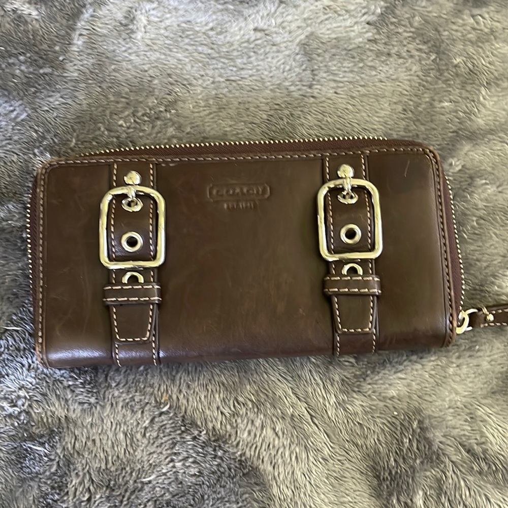 Brown coach wallet
